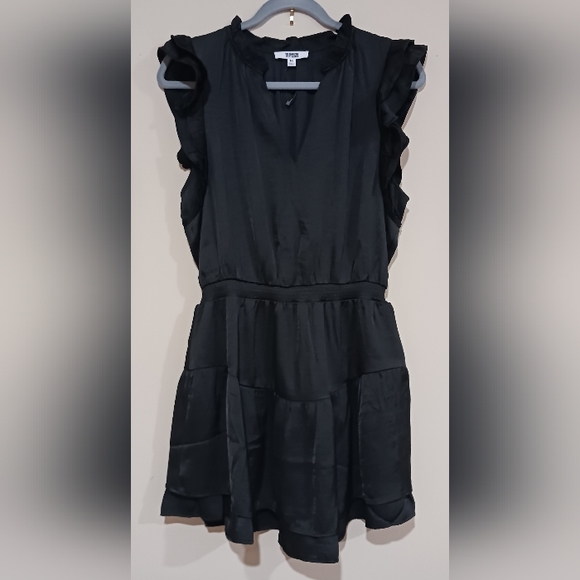 BB Dakota by Steve Madden Praire Dreams Satin Mini Blouson Dress - Picture 3 of 8